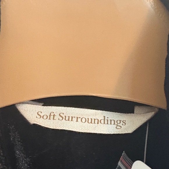 Soft Surroundings Black and Gold Sequined Velvet Duster - Picture 7 of 7